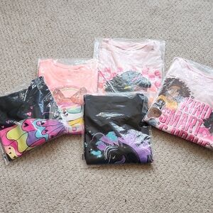 Lot Of 5 Long Sleeve Tees Size M Girls